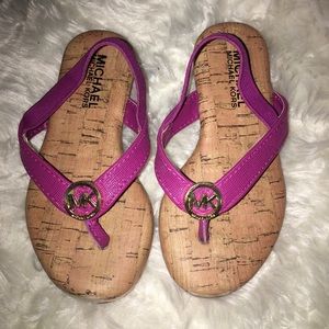 Hot pink Michael Kors kids sandals